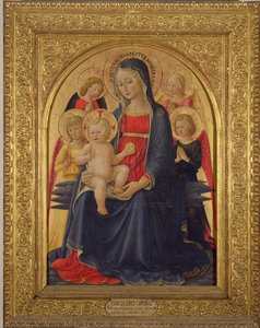 Madonna og barn med engler, ca. 1467